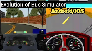 Evolution of Bus Simulator Android/iOS Games 2011/2022