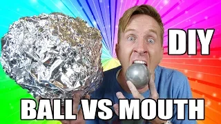 What’s inside DIY Mirror-Polished Japanese Foil Ball Challenge vs Mouth (dangerous)