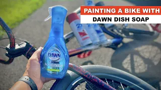 * I PAINTED MY BIKE WITH DISH SOAP * -Budget Paint Hack!