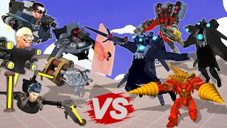 Book Vs Coffin Summoner: Random Alliance Vs Random Skibidi Toilet Team | TABS