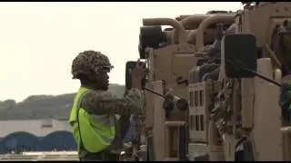 Military Vehicles Arrive In Scotland