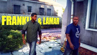 GTA 5 Remastered - Franklin and Lamar Mission Gameplay - Ultra Realistic Graphics - Ray Tracing Mod