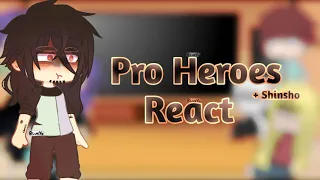 Pro Heroes(+Shinsho) React: Izuku's Dream? | MHA/BNHA | Adopted Deku AU | BlueYo