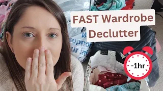 Fast wardrobe declutter | I decluttered my whole wardrobe in under an hour! #wardrobedeclutter