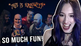 This Is Halloween | The Nightmare Before Christmas | VoicePlay A Cappella | Singer Reacts |