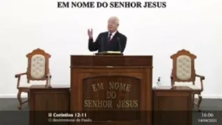 Ancião Presidente da CCB diz: "Jesus Cristo não entrou no Reino"