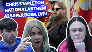BRITISH FAMILY REACTS! Chris Stapleton Sings the National Anthem at Super Bowl LVII!