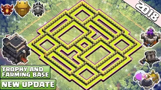 NEW TOWN HALL 9 (TH9) FARMING/TROPHY BASE 2018! TH9 HYBRID BASE 2018!! - CLASH OF CLANS (COC)