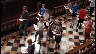 The Choir records part of the Nunc Dimittis