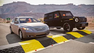 Car Crashes and Dangerous Driving (Bumps) 03 | BeamNG Drive