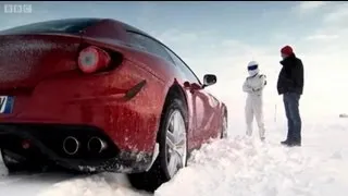 Ferrari FF Vs. Bentley Continental V8 on Ice! | Top Gear | Series 18 | BBC