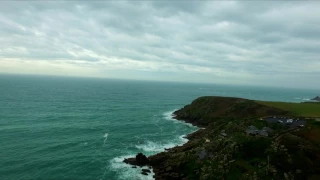 Porthcurno Telegraph Museum & The Minack Theatre By Drone 4K