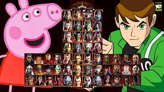 Mortal Kombat 9 - PEPPA PIG & BEN 10 - Expert Tag Ladder - Gameplay @(1080p) - 60ᶠᵖˢ ✔