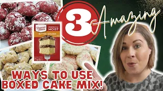 3 AMAZING Ways to Use Boxed Cake Mix | Dessert Recipes that shouldn't be THIS EASY! | BEST EVER!