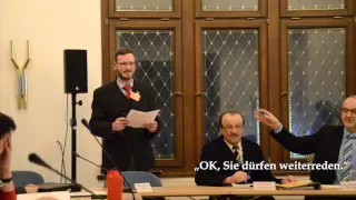 Die PARTEI Dresden Rede im OBR Pieschen EKLAT