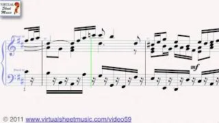 Johann Sebastian Bach's Air from Suite No. 3 (on the G string) sheet music - Video Score