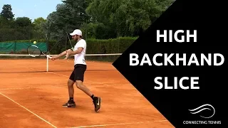 High Backhand Slice - Crazy Short Angle | Connecting Tennis