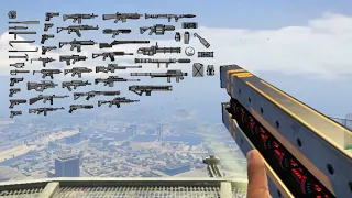 All Weapons and Sounds in GTA 5 in 2023 (First Person) in 145 Seconds