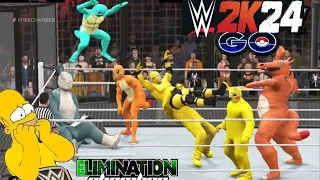 WWE 2K24: "Homero Simpson VS Pokemon GO"  - WWE CHAMBER ELIMINATION 2024