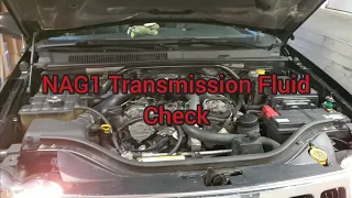 NAG1 Transmission Fluid Check (2008 Jeep Grand Cherokee CRD OM642)