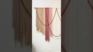 DIY Boho Chic Decor | Easy Macrame | Yarn Wall Art | Aesthetic Room Decor | Boho Decor Ideas To Try