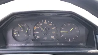 Mercedes 200D acceleration w124 1988 0-100 km/h