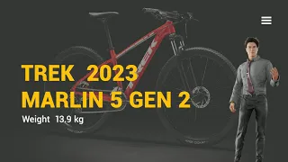 TREK Marlin 5 Gen 2 2023. Bike for everyday adventures, on and off the trail.