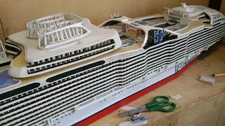 Homemade Cruise ship  Wonder of the Seas in progress (Stern area progress).