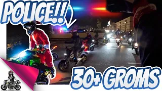 Police vs Christmas Grom Squad Wheelies