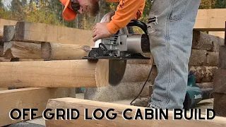 Building an Off Grid Log Cabin: Butt and Pass D Logs