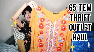 HUGE 65 Item Goodwill & Family Thrift Outlet Haul to Resell on Poshmark for Profit! Fall 2021