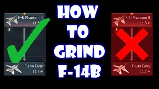 How To GRIND TOP TIER.... (Ft. F-14B) |War Thunder|