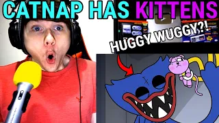 CATNAP HAS KITTENS! (Cartoon Animation) @GameToonsOfficial REACTION!