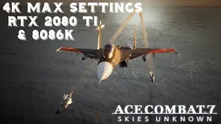 (4k) Ace Combat 7 PC 4K Max Settings RTX 2080 TI & i7 8086k FPS & Power Draw Test