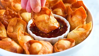 Easy Homemade Crab Rangoon (Crab and Cream Cheese Wontons)