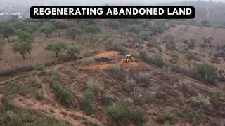 WE'VE BEEN WAITING FOR THIS. HUGE SWALES TO REGENERATE ABANDONED LAND ON OUR HOMESTEAD