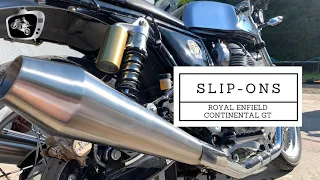 TEC Cannon Slip-On silencers | Sound Comparison test | Royal Enfield Continental GT 650.