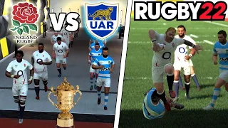 ENGLAND vs ARGENTINA | Rugby World Cup 2023 | Rugby 22 - Gameplay & Commentary Legend Difficulty