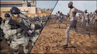 US Military Base Attacked by Zombies - Ultimate Epic Battle Simulator 2 | UEBS 2