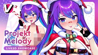 【Live2D】Vshojo Projekt Melody - Christmas outfit Vtuber Showcase!