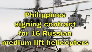 Philippines signing contract for 16 Russian medium lift helicopters