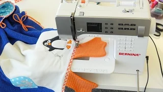 BERNINA Challenge 1/4 : how to sew a bathing poncho for a child