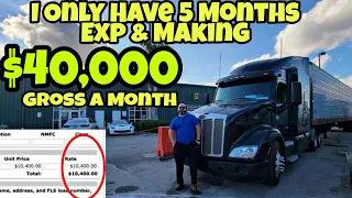 I Became An Owner Operator 21 Days After Getting My CDL & Gross $40k & Net $25k A Month