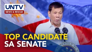 Dating Pang  Rodrigo Duterte, nanguna pa rin sa senatorial survey para sa 2025 polls