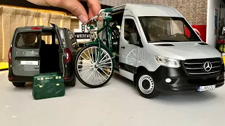 Mercedes-Benz, Leader of Commercial Vehicles | Bike Loading | 1:18 My Diecast Model Cars Collection