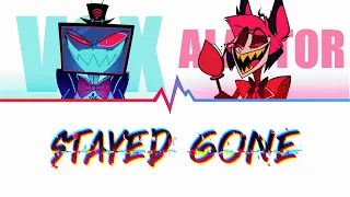 Stayed Gone - Hazbin Hotel Vox / Alastor Duet Song Color Coded Lyrics