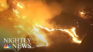 Wildfire Torches Southern California: More Than 1000 Displaced | NBC Nightly News