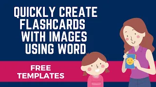 How to Quickly Create Flashcards w/ Pictures Using Microsoft Word - 2 ways - 2022