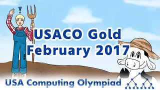 USACO 2017 Gold February Q2. Why Did the Cow Cross the Road II