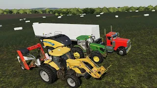 Medicine Creek Ep#18 | Silage Bales | FS19 Timelapse | Farming Simulator 19 Timelapse